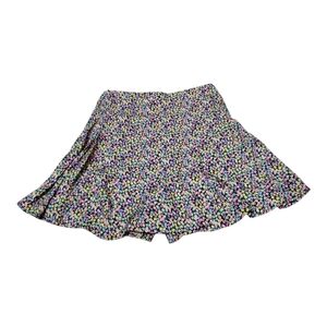 Zara Kids Pink Floral Mini Skater Skorts with Ruffled Wrap - Size 13-14
